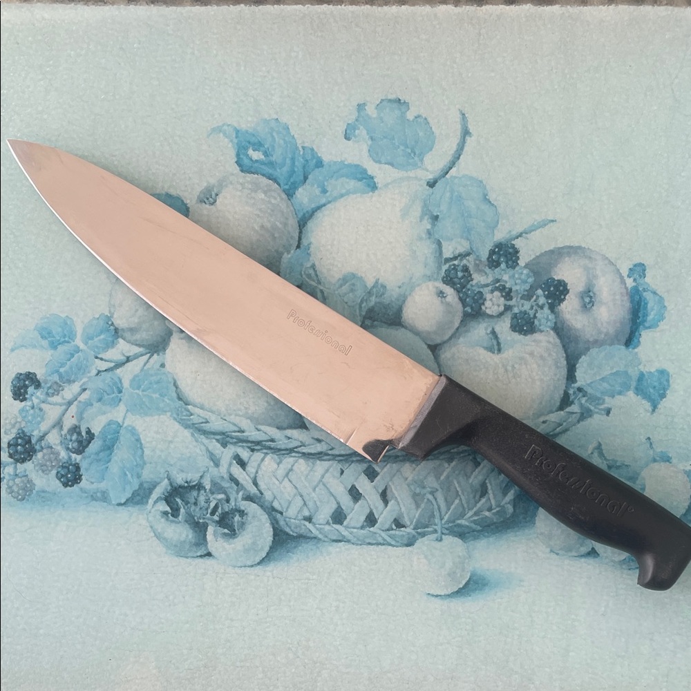 Farberware Professional 8 Inch Chefs Knife High Carbon Stainless Steel Black